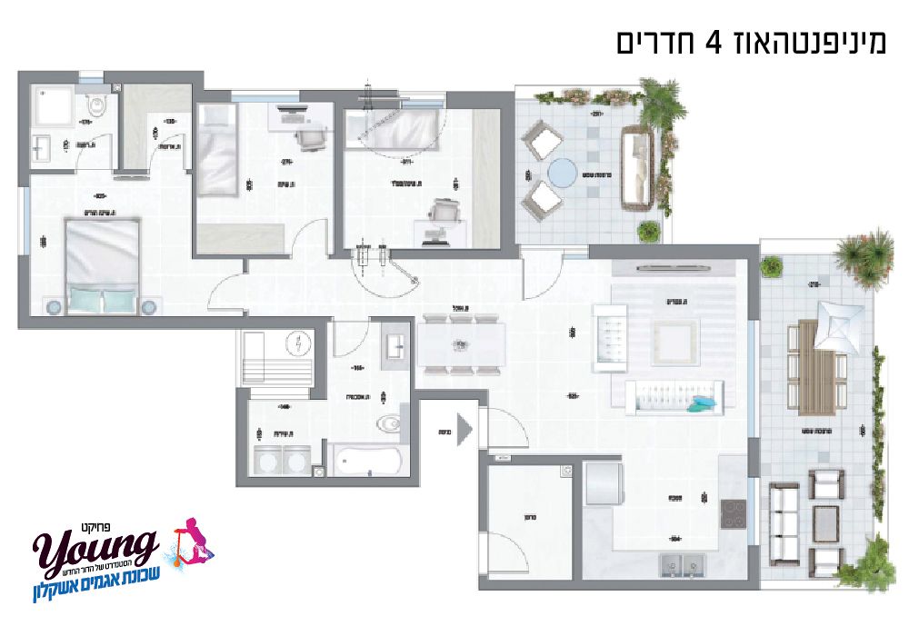 תכנית דירה 1718