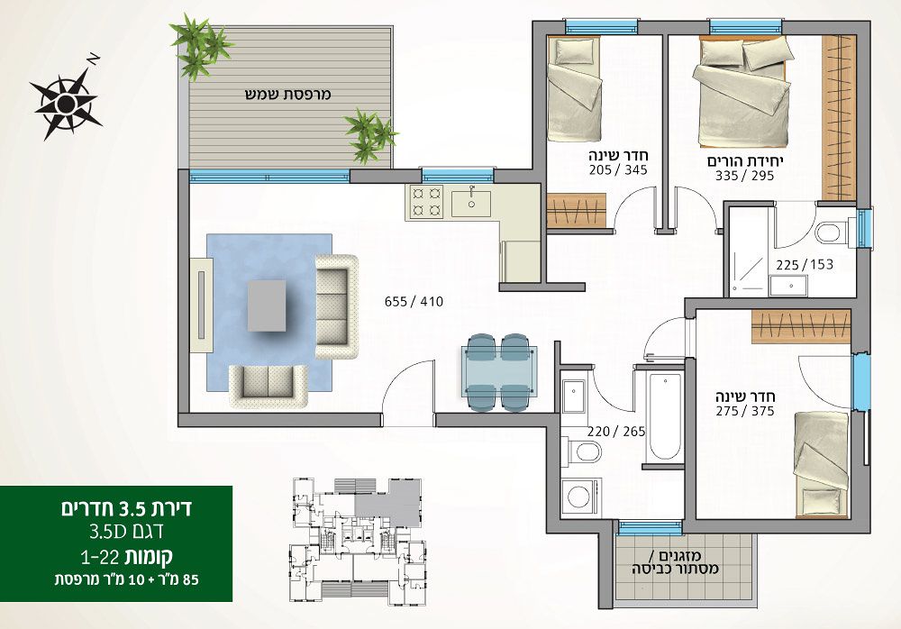 תכנית דירה 457